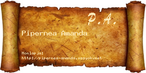 Pipernea Amanda névjegykártya